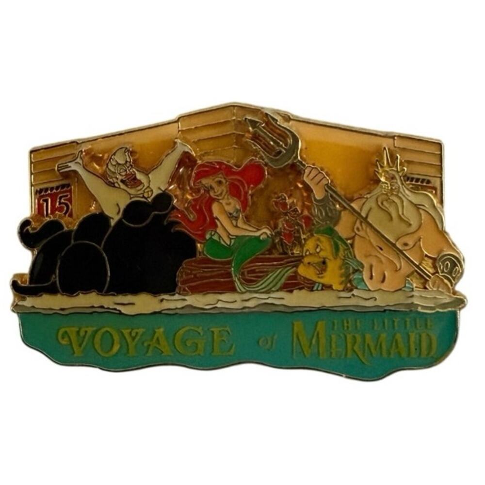 Voyage of the Little Mermaid Marquee Ariel - Walt Disney World attraction pin